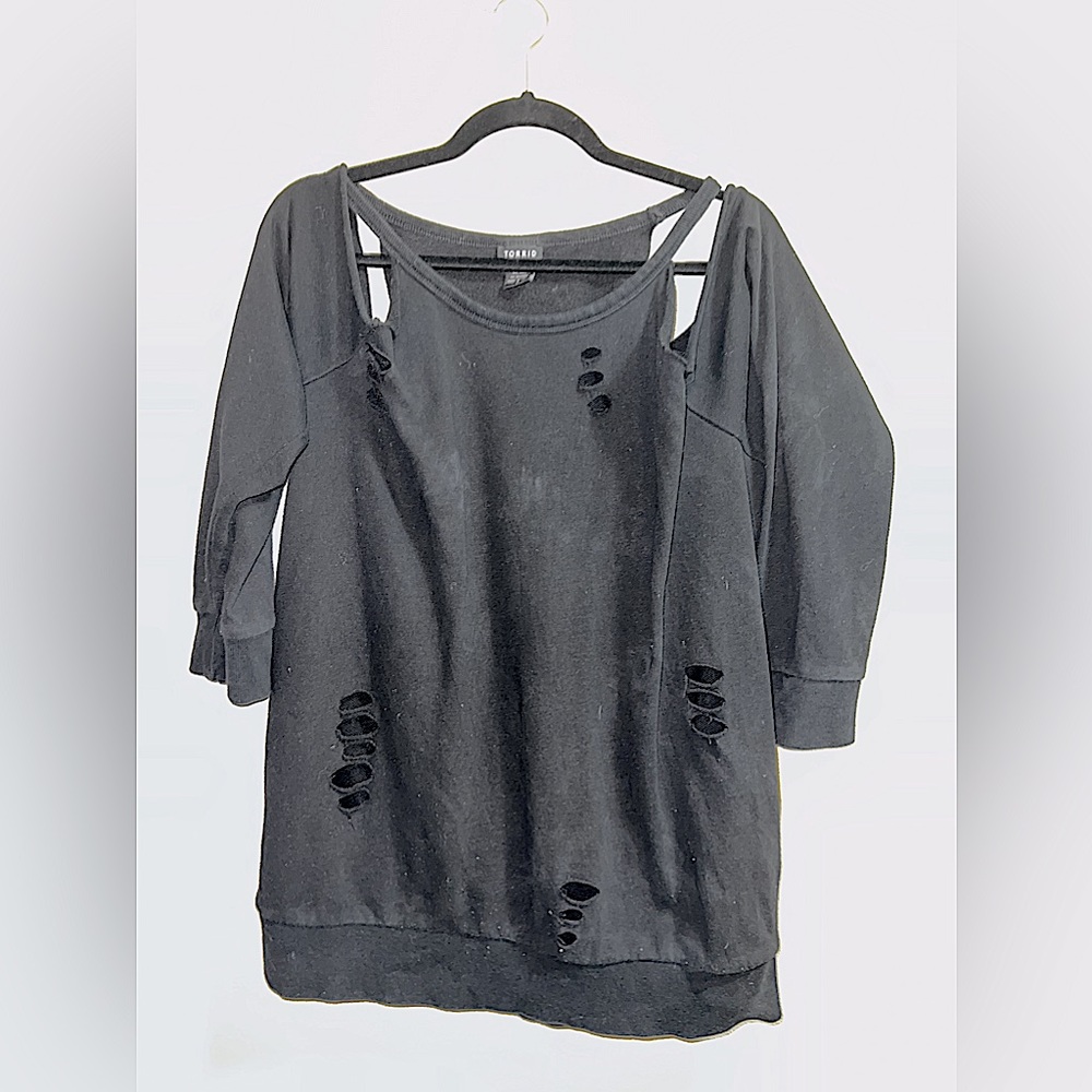 Ripped Torrid Blouse